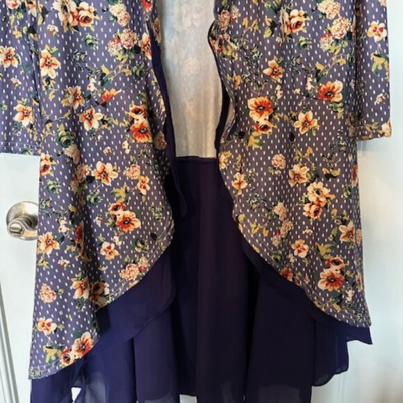 NEW REBORN PURPLE PRINT DUSTER - Picture 2 of 4